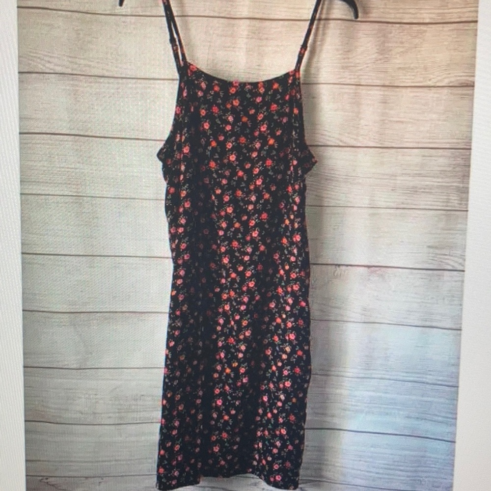Floral dress adjustable